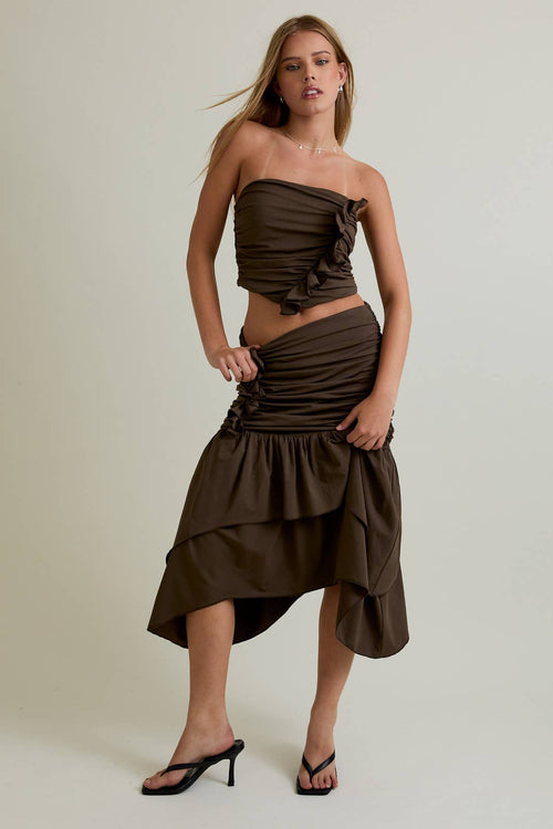 Ruffled Top with matching Ruffled Skirt