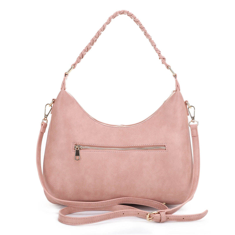 Susan Blush Curved Bag