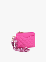 Quilted Wallet w/ Chain Bangle