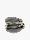 Riley Black 3 Compartment Crossbody/Wristlet