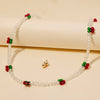 Cherry Station Charms Beaded Necklace Set