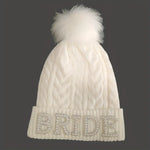 BRIDE Beanie with Pompom