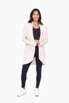 Cream Fleece Lined Open Cardigan