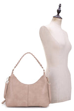 Susan Blush Curved Bag