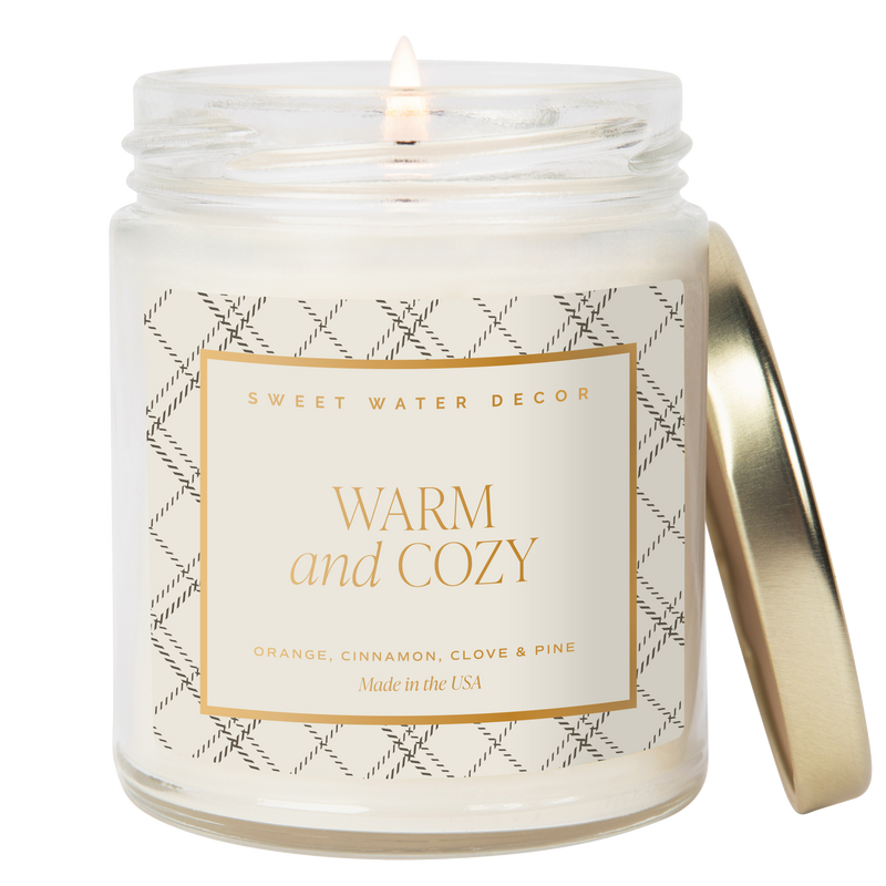Warm and Cozy 9 oz Soy Candle