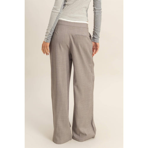 Tailored Trousers With Contrast Waistband