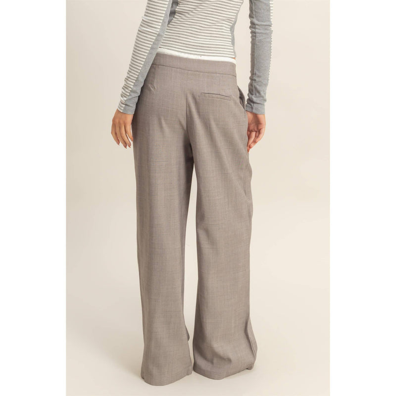 Tailored Trousers With Contrast Waistband