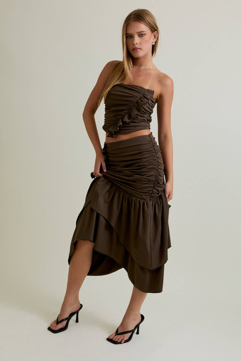 Ruffled Top with matching Ruffled Skirt