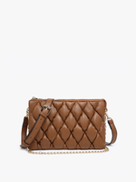 Izzy Puffer Quilted Crossbody w/ Chain