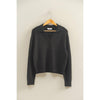 Black Collared V Neck Sweater