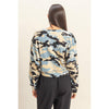 Smokey Blue Camo Print Sweatshirt