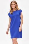 Royal Blue Scuba Modal A-Line Dress