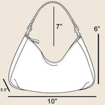 Black Weathered Faux Leather/Studs Bucket Bag