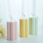 Flower Pillar Candle: Non scented