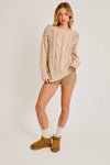 Boat Neck Oversized Sweater