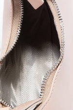 Silver Half Moon Handbag
