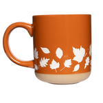 Fall Leaves Stoneware Coffee Mug