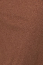 Ruched Mocha Midi Dress