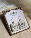 The Tortured Poets Dept Cream Book Earrings