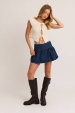 Low Waist Denim Skirt