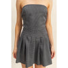 Cecilia Dusty Blue Mini Dress