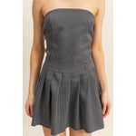 Cecilia Dusty Blue Mini Dress