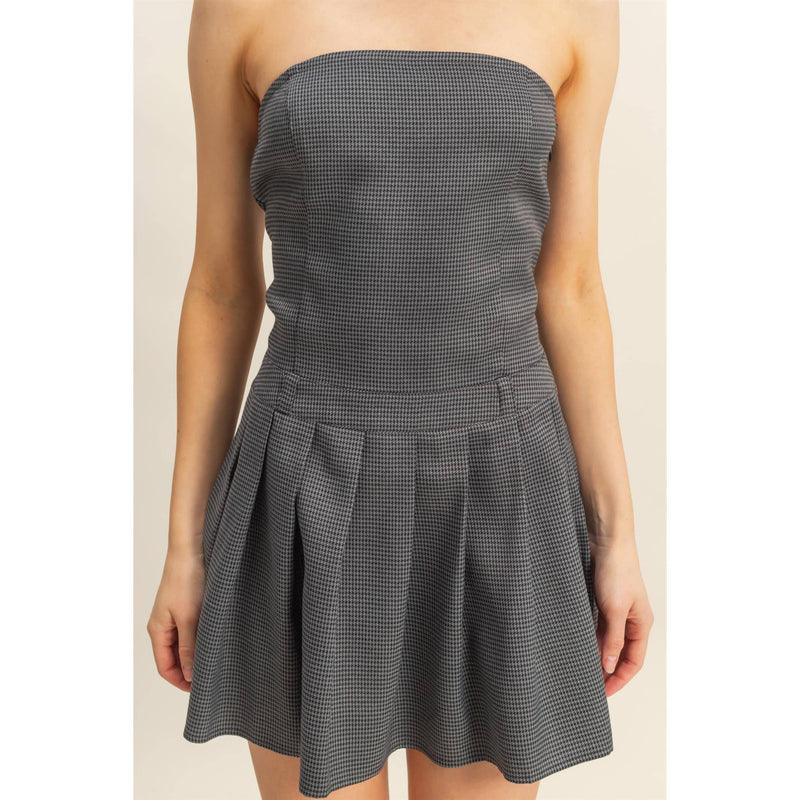 Cecilia Dusty Blue Mini Dress