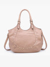 M2679 Kay Studded Hobo w/ Crossbody Strap: Sand