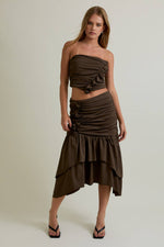 Ruffled Top with matching Ruffled Skirt