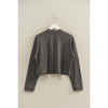 Mineral Washed Charcoal Henley Top