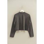 Mineral Washed Charcoal Henley Top