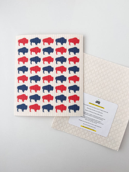 Buffalo Bills Inspired Swedish Dish Towel