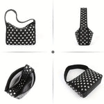 Studded Faux Leather Black Bag