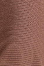Mocha Brown Gathered Mini Dress
