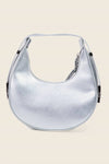 Silver Half Moon Handbag
