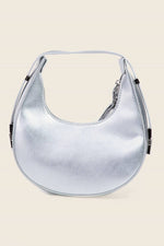 Silver Half Moon Handbag