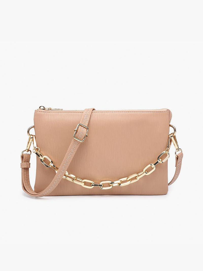 Izzy Textured Crossbody w/ Guitar Strap