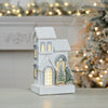 LED Wooden House - 8.5"L X 14.5"H