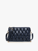 Izzy Puffer Quilted Crossbody w/ Chain