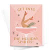 Get Into the Holiday Spirits! Cocktail Greeting Card