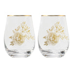 Delft Stemless Wine Glasses