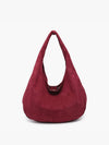 Wine Katherine Slouchy Hobo Bag