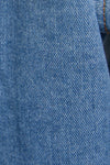 LOW RISE DENIM SKIRT WITH BELT: DENIM / L