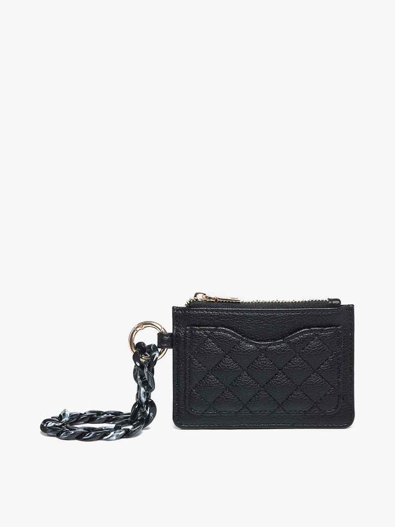 Quilted Wallet w/ Chain Bangle