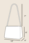 Taupe Classic Faux Suede Hand Bag