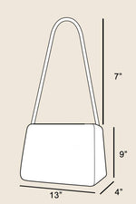 Taupe Classic Faux Suede Hand Bag