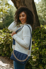 Lala Quilted Chain Crossbody Bag