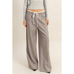 Tailored Trousers With Contrast Waistband