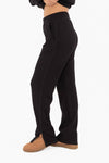 Black Wide Leg Lounge Pants