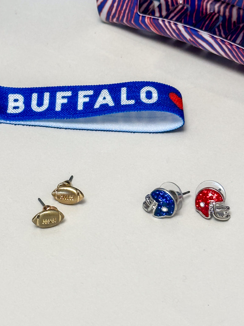 Football Themed Stud Earrings